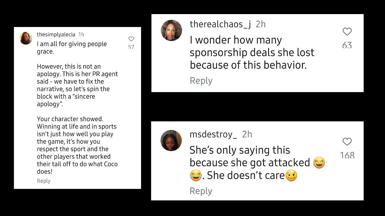 Coco Gauff fans via Instagram